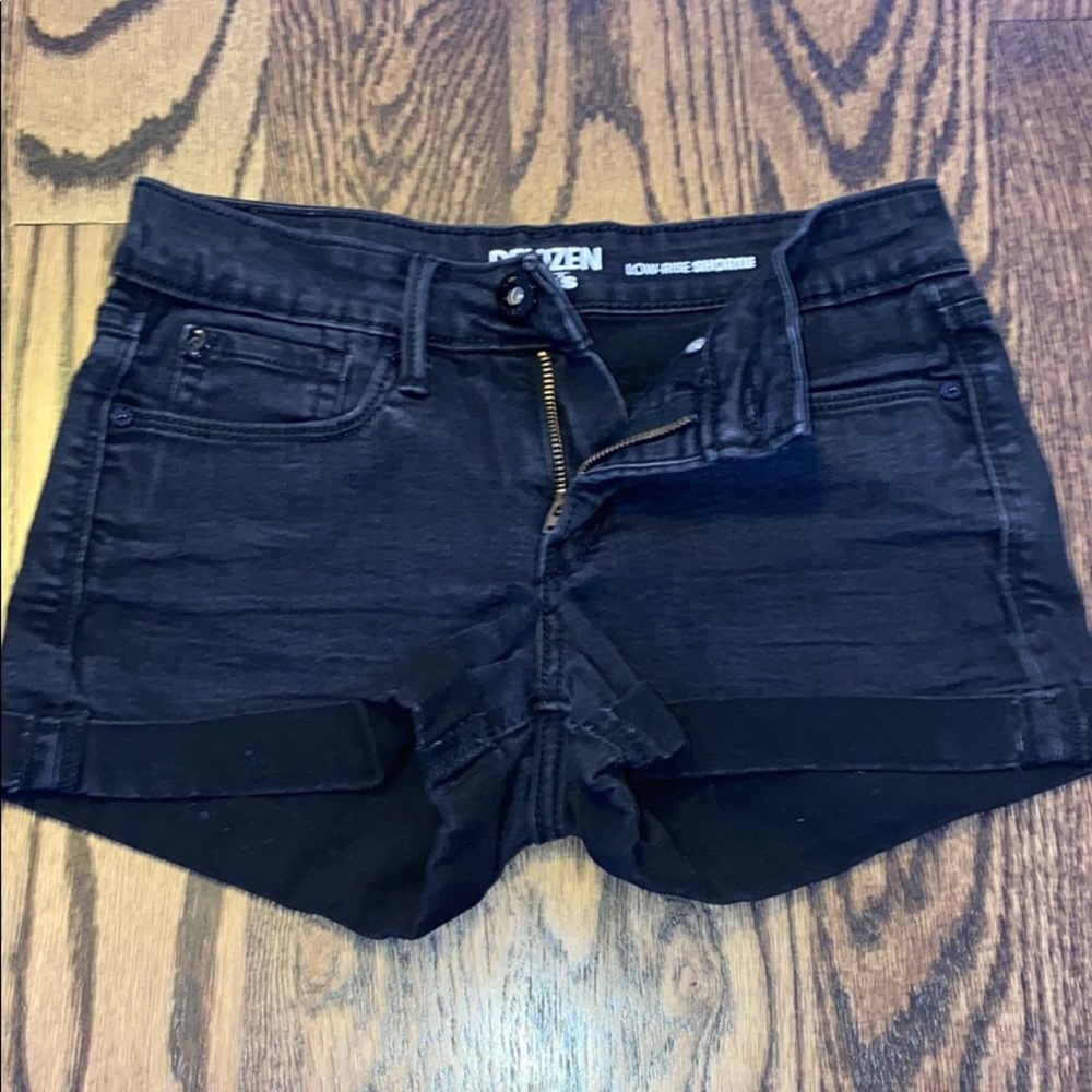 Black Jean shorts